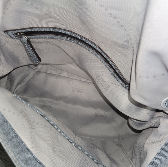 Aimee Kestenberg Vintage Vertigo Hobo Bag 100% Leather in Bright Denim - Picture 10 of 16